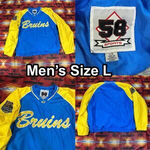 Vintage UCLA Bruins Warm Up Pullover Team Jacket Baseball 58 Sports Men’s Large